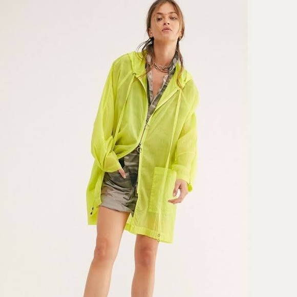 Neon Rain Coat | Poshmark